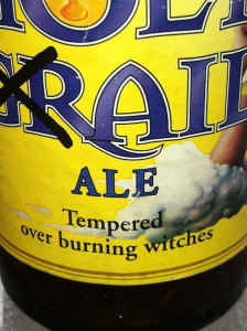 Tempering beer over burning witches must be a new process in brewing.